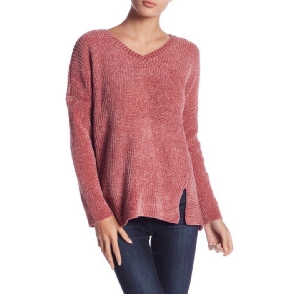 Romeo and Juliet V-Neck LS Oversized Sweater Sz M